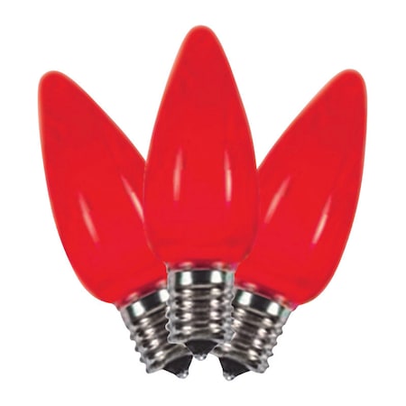 Holiday Bright Lights Holiday Bright Lights LED C9 Red 25 ct Replacement Christmas Light Bulbs BU25LEDSC9-ORDA